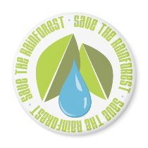 Save the Rainforest Earth Day Tees and Gifts Refrigerator Magnets