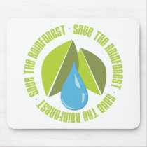 Save the Rainforest Earth Day Tees and Gifts Mouse Pads