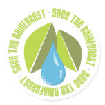 Save the Rainforest Earth Day Tees and Gifts stickers