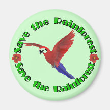 Save the Rainforest Magnet