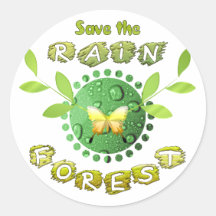 Save the Rainforest Sticker