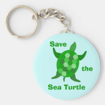 Save the Sea Turtle Keychain