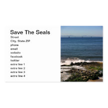 Save The Seals Business Card