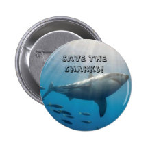 Save The Sharks! Pin