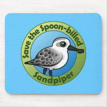 Save the Spoon-billed Sandpiper Mouse Pad