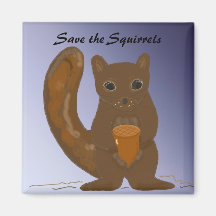 Save the Squirrels Magnets