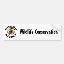 Save the Tigers Bumper Stickers