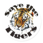 Save the Tigers Stickers