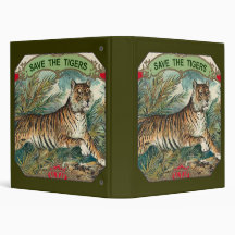 Save The Tigers Vinyl Binder