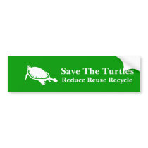 Save The Turtles Bumper sticker