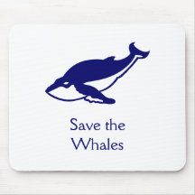 Save the Whales Mouse Pad