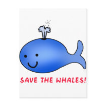 Save the Whales! Post Card