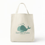Save the Whales, Tote Bag