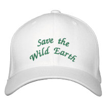 Save the Wild Earth Embroidered Hats