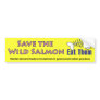 Save the Wild Salmon Bumper Sticker