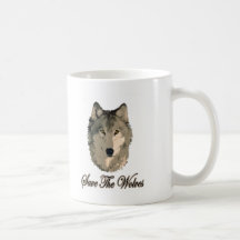 Save The Wolves Coffee Mug