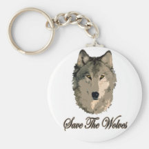 Save The Wolves Keychain