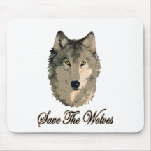 Save The Wolves Mouse Pad