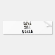 save the world bumper stickers