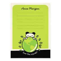 Save the World Personal Card Announcement