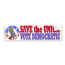 Save Union Vote DEM Bumper Stkr Bumper Sticker