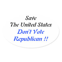 Save US Oval Blue