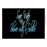 Save Water Shower With A Soldier Greeting Card