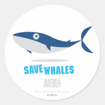 Save Whales Sticker