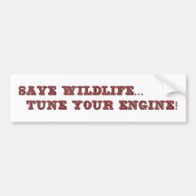 Save wildife bumper sticker
