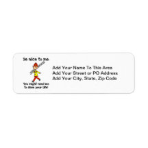 Save Your Life Firefighter Tshirts and Gifts Custom Return Address Label