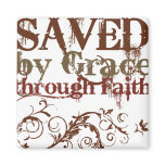 Saved by Grace Fridge Magnets