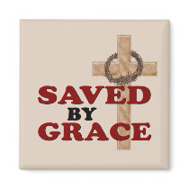 SAVED BY GRACE FRIDGE MAGNETS