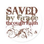 Saved by Grace stickers