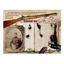 Saved by the Bible! Postcards