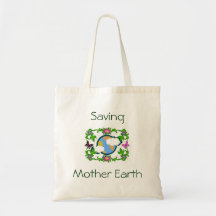 Saving Mother Earth Canvas Bag