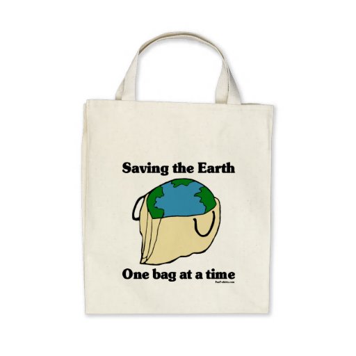 Saving the Earth totebag