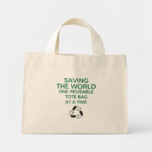 'Saving the World' Reusable Tote Bag