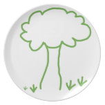 Saving trees going green plates