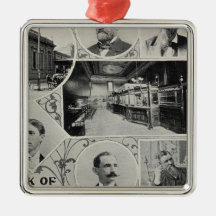 Savings Bank of Santa Rosa, California Christmas Tree Ornaments