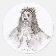 Saviour's Love Round Sticker