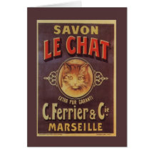 Savon Le Chat Vintage Cat Cards