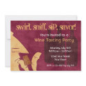 Savoring Wine Party Invitation