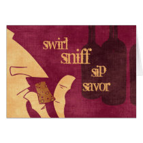 Savouring Wine Card