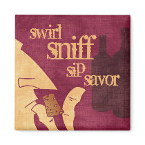 Savouring Wine Magnet