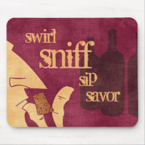 Savouring Wine Mousepad