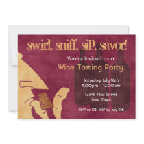 Savouring Wine Party Invitation