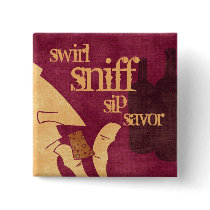 Savouring Wine Pin