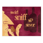 Savouring Wine Postcard