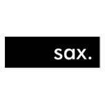sax. business card template
