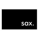 sax. business card templates